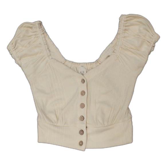 Free People We The Free Off White Crop Top Size Small - Picture 1 of 2